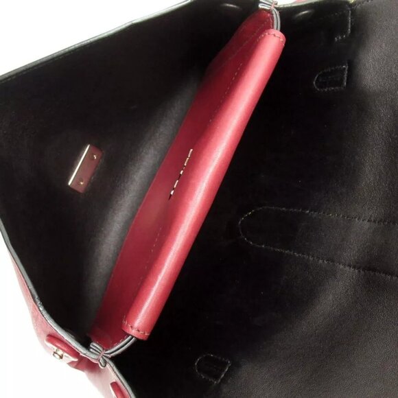 Auth PRADA Shoulder Bag Dark Red leather - Picture 13 of 13